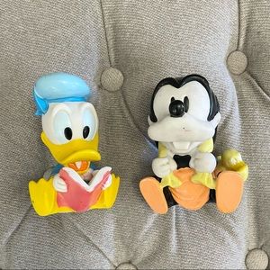 Vintage Disney Baby Pluto and Donald Squeezies
